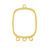 Breloques en m&eacute;tal DQ connecteur avec 3 anneaux Dor&eacute; (sans nickel)