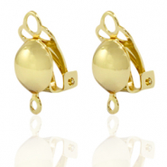 Appr&ecirc;ts en m&eacute;tal DQ boucles d'oreilles clips Dor&eacute; (sans nickel)