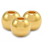 Perles en métal DQ 5mm Doré (sans nickel)