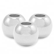 Perles en m&eacute;tal DQ 4mm Argent&eacute; antique (sans nickel)