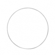 Appr&ecirc;ts en m&eacute;tal DQ anneau ferm&eacute; 25mm Argent&eacute; antique (sans nickel)