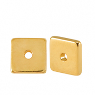 Perlen en métal DQ disque carré 7mm Doré (sans nickel)
