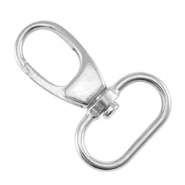 Appr&ecirc;ts en m&eacute;tal DQ porte-cl&eacute;s 39mm Argent&eacute; antique (sans nickel)