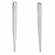 Breloques en m&eacute;tal DQ c&ocirc;ne Argent&eacute; antique (sans nickel)