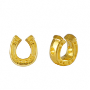 Perles en m&eacute;tal DQ fer &agrave; cheval Dor&eacute; (sans nickel)