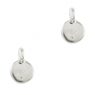Breloques en m&eacute;tal DQ irr&eacute;gulier Argent&eacute; antique (sans nickel)