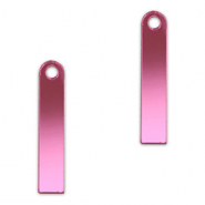 Pendentifs accroche-regard barre Violet magenta m&eacute;tallique
