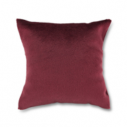 Pr&eacute;sentoir bijoux coussin velours doux Rouge bordeaux