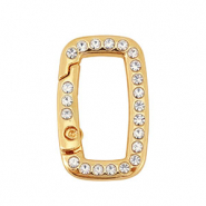 Appr&ecirc;ts color&eacute;s anneau porte-cl&eacute;s rectangle Dor&eacute;