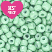 Perles de rocailles 8/0 (3mm) Vert bourgeon de printemps