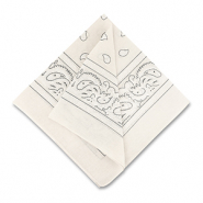 Bandana Blanc cass&eacute;