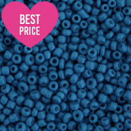 Perles de rocailles 12/0 (2mm) Bleu p&eacute;trole