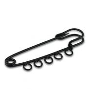 Appr&ecirc;ts color&eacute;s &eacute;pingle d&eacute;corative avec 5 anneaux Noir