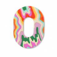 Pendentifs en polym&egrave;re ovale Multicolore