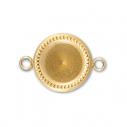 BY31&reg; Connecteur en acier Inox avec serti pour SS39 chaton Dor&eacute;