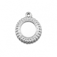 BY31&reg; Breloques en acier Inox avec serti pour SS30 flatback Argent&eacute;