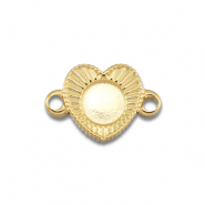 BY31&reg; Connecteur en acier Inox avec serti pour SS20 flatback Dor&eacute;