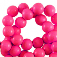 Perles acryliques 10 mm brillant Rose