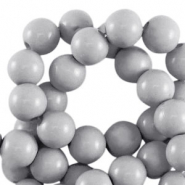 Perles acryliques 6 mm brillant Gris