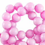 Perles acryliques 4 mm brillant Rose clair