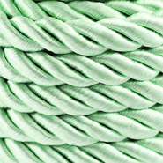 Cordon tendance torsad&eacute; 10mm Vert menthe clair