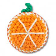 Orange au crochet Orange-blanc-vert