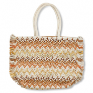 BY31&reg; Sac de plage Beige-marron-dor&eacute;