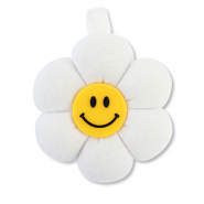 Pendentifs accroche-regard fleur Blanc-jaune-noir