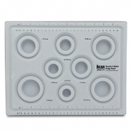 Beadsmith tableau de bijoux/bracelet avec couvercle Gris