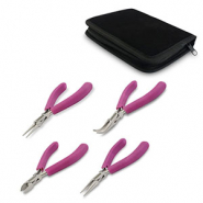 Beadalon trousse d'outils de 4 pi&egrave;ces Noir/violet-argent&eacute;