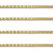 Appr&ecirc;ts en acier Inox cha&icirc;ne maille jaseron popcorn Dor&eacute;