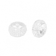 Perles en r&eacute;sine rondelles 10mm Transparent