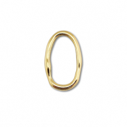 Appr&ecirc;ts en acier Inox connecteur ovale Dor&eacute;
