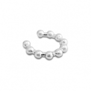 Boucles d'oreilles en acier inox ear cuff Argent&eacute;