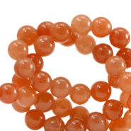 Pierres naturelles Agate 6mm Orange flammes opal