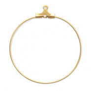 Appr&ecirc;ts en acier Inox supports boucles d'oreilles cr&eacute;oles Dor&eacute;