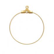 Appr&ecirc;ts en acier Inox supports boucles d'oreilles cr&eacute;oles Dor&eacute;