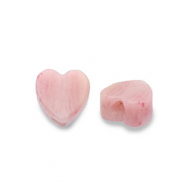 Pierres naturelles perles Quartz Rose c&oelig;ur Rose p&ecirc;che