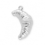 Pendentifs accroche-regard croissant Argent&eacute;