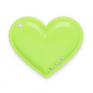 Pendentifs accroche-regard coeur Vert lime
