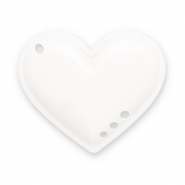 Pendentifs accroche-regard coeur Blanc