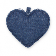 Pendentifs accroche-regard coeur Bleu denim