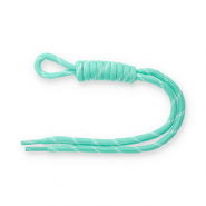 Porte-cl&eacute;s paracorde Turquoise menthe-blanc