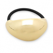 Accessoires pour cheveux &eacute;lastique &agrave; cheveux avec m&eacute;tal Dor&eacute;-noir