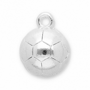 Breloques en m&eacute;tal DQ football Argent&eacute; antique (sans nickel)