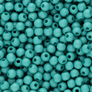 Perles acryliques 4 mm brillant Vert p&eacute;trole