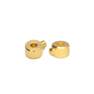 Appr&ecirc;ts en m&eacute;tal DQ Eco-brass&reg; perles &agrave; &eacute;craser tube Dor&eacute; (sans nickel)