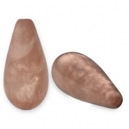 Perles Polaris Elements en forme de goutte Polmo Marron