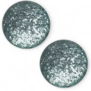 Cabochon classique 20mm Polaris Elements Paipo Vert p&eacute;trole