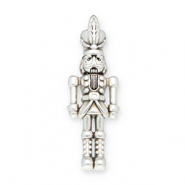 Breloques en m&eacute;tal DQ soldat casse noisette Argent&eacute; antique (sans nickel)